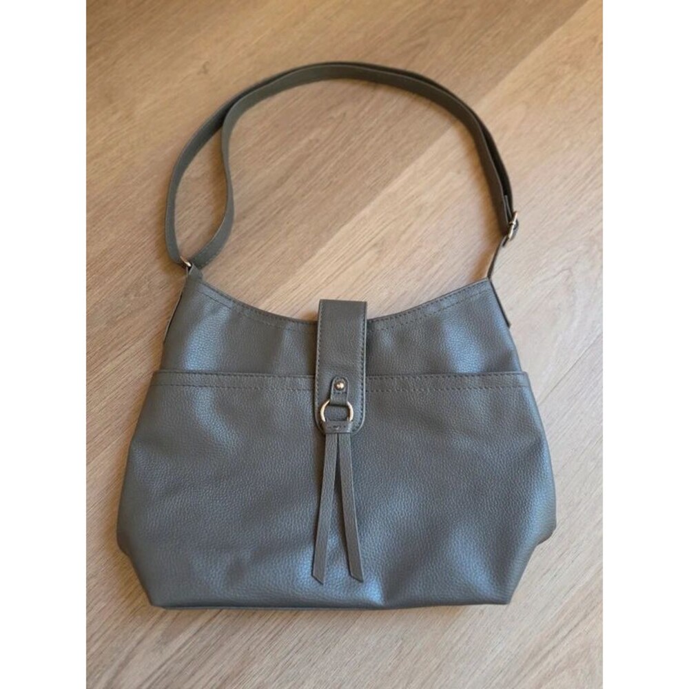 Target Grey Faux Leather Shoulder Crossbody Bag